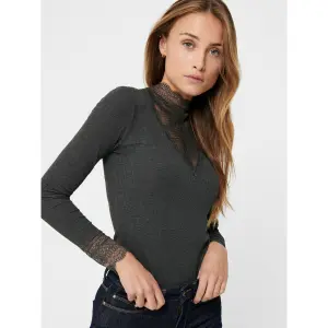 Frauen Top Only Tilde manches longues col montant lace image-5