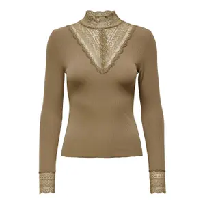 Frauen Top Only Tilde manches longues col montant lace image-0