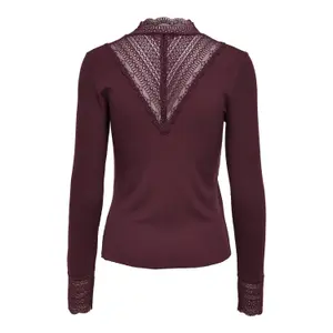 Frauen Top Only Tilde manches longues col montant lace image-1