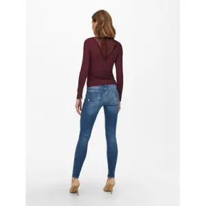 Frauen Top Only Tilde manches longues col montant lace image-6