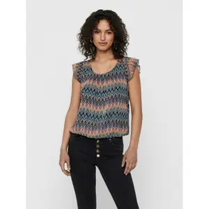 T-shirt för kvinnor Only onlmaria capsleeve wovens image-1