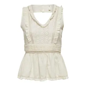 V-hals trui voor vrouwen Only onlclea life image-0