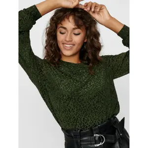 Women's long sleeve T-shirt Only onlluna new mesh image-5