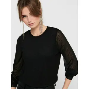 Women's long sleeve T-shirt Only onlluna new mesh image-5