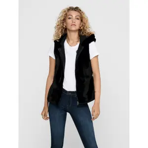 Women's vest Only onlmalou faux fur waistcoat image-1