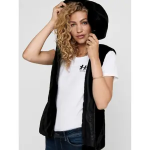 Women's vest Only onlmalou faux fur waistcoat image-5
