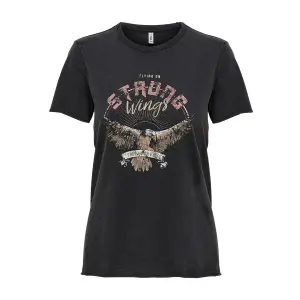 Frauen-T-Shirt Only Lucy life manches courtes western top boxs image-0