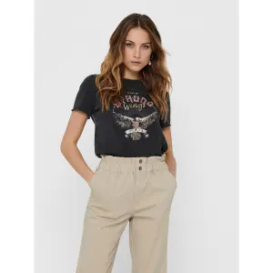 Frauen-T-Shirt Only Lucy life manches courtes western top boxs image-1