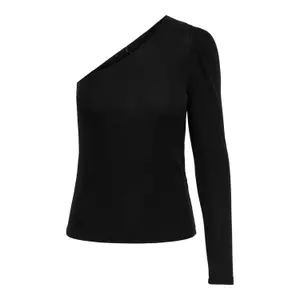 Women's long sleeve T-shirt Only onystar glitter oneshoulders image-0