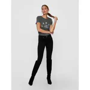 T-shirt för kvinnor Only onlkita life reg moon image-2