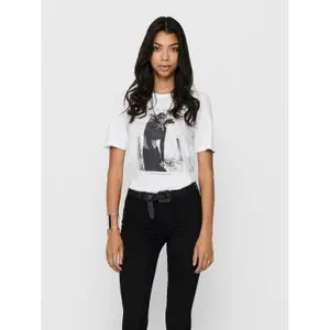 T-shirt för kvinnor Only onlsally life boxy photo image-1