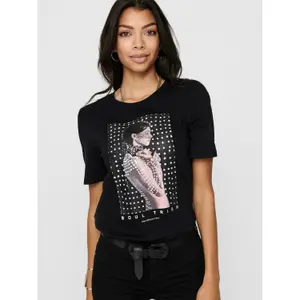 T-shirt för kvinnor Only onlsally life boxy photo image-3