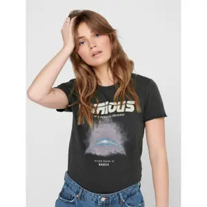 T-shirt för kvinnor Only onllucy life reg space image-3