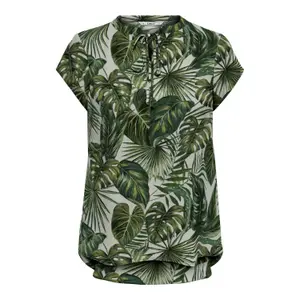 T-shirt för kvinnor Only onlalma life poly string aop 3 image-0