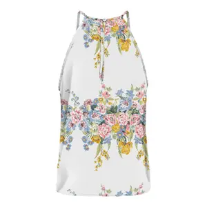 Women's sleeveless T-shirt Only onlalma life keyhole image-1