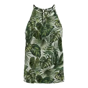 Women's sleeveless T-shirt Only onlalma life keyhole image-0