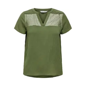 T-shirt för kvinnor Only onlversa lace fr wovens image-0