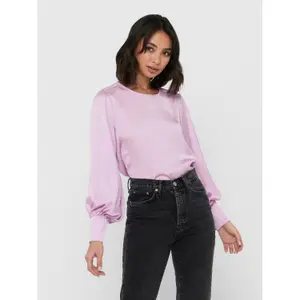 T-shirt för kvinnor Only onlruby life satin blouse bin image-1