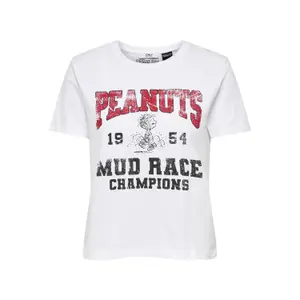 T-shirt för kvinnor Only onlsnoopy college image-0