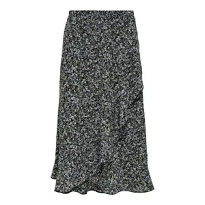 Long skirt woman Only onlcarly flounce image-0