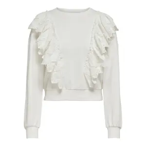 Sweatshirt med rund halsringning för kvinnor Only onlofelia life image-0