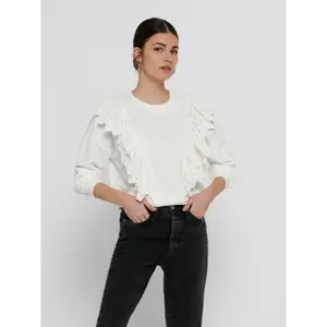 Sweatshirt med rund halsringning för kvinnor Only onlofelia life image-1