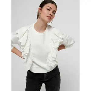 Sweatshirt med rund halsringning för kvinnor Only onlofelia life image-4