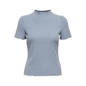 Women's T-shirt Only manches courtes Emma col montant image-0