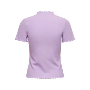 Damen-T-Shirt Only Kurzärmelig Emma Rollkragen image-4