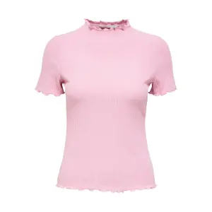 Frauen-T-Shirt Only manches courtes Emma col montant image-0