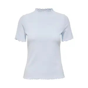 T-Shirt mit Stehkragen und kurzen Ärmeln, Damen Only onlemma image-0