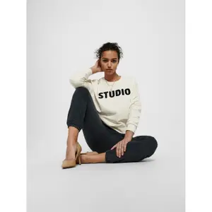 Sweatshirt med rund halsringning för kvinnor Only onledith image-4