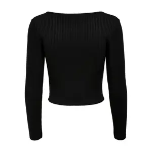 Långärmad T-shirt för kvinnor Only onlamy ribs image-3