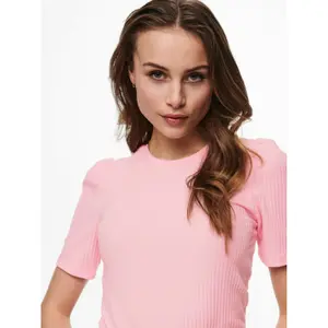 T-shirt för kvinnor Only onlnella puffs image-5