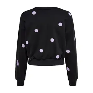 Sweatshirt med rund halsringning för kvinnor Only onlfina life image-1