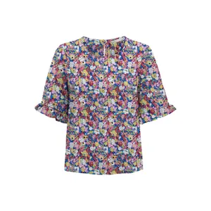 T-shirt för kvinnor Only onlnova life frill aop wovens image-0