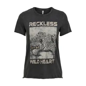 T-shirt för kvinnor Only onllucy life tiger image-0