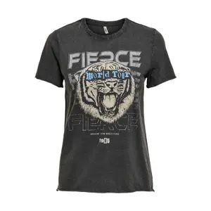 T-shirt för kvinnor Only onllucy life reg tiger/leos image-0