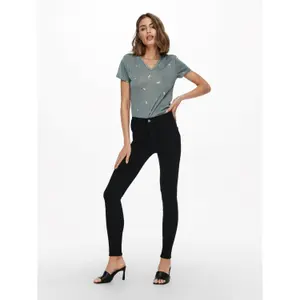 Women's short sleeve v-neck top Only onlstephania image-3