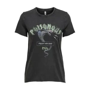 T-shirt för kvinnor Only onllucy life sake image-0