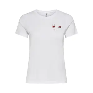 T-shirt för kvinnor Only onlkita life reg pin image-0