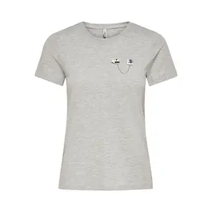 T-shirt för kvinnor Only onlkita life reg pin image-0