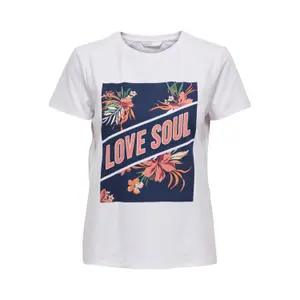 T-shirt för kvinnor Only onllove image-0