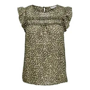 T-shirt för kvinnor Only onlmarguerite capsleeve wovens image-0