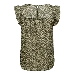 T-shirt för kvinnor Only onlmarguerite capsleeve wovens image-4