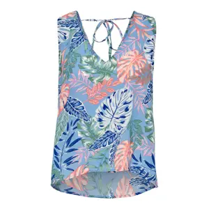 Women's sleeveless T-shirt Only onlforest life wovens image-0
