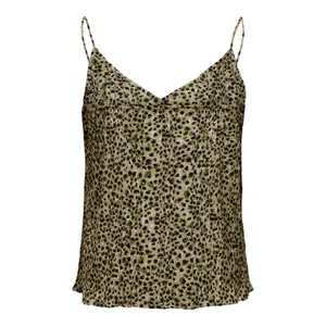 T-shirt för kvinnor Only onldia life plisse singlet wovens image-4