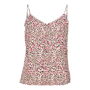 T-shirt för kvinnor Only onldia life plisse singlet wovens image-0