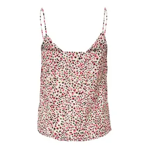 T-shirt för kvinnor Only onldia life plisse singlet wovens image-5