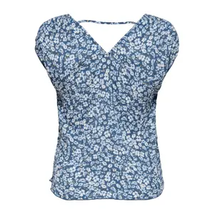 T-shirt för kvinnor Only onlfuchsia plisse wovens image-1